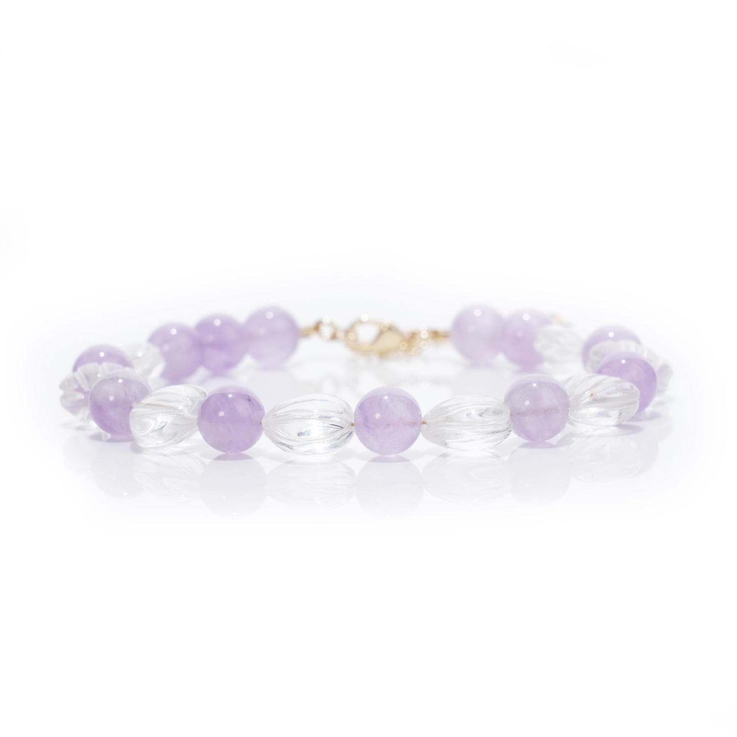 Clear Quartz Bracelet Tara's Light |Lavender Amethyst | Spiritual Healing Jewelry Gift | Chakra Balance Clarity|Gift for Her|Woman Bracelet