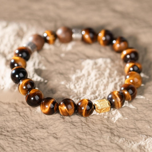 Embrace the nurturing strength of Mother Earth with the Earth Guardian Bracelet, crafted from Tiger’s Eye and the Five Elements Aroma Bead - Earth. This bracelet symbolizes stability, insight, and resilience.