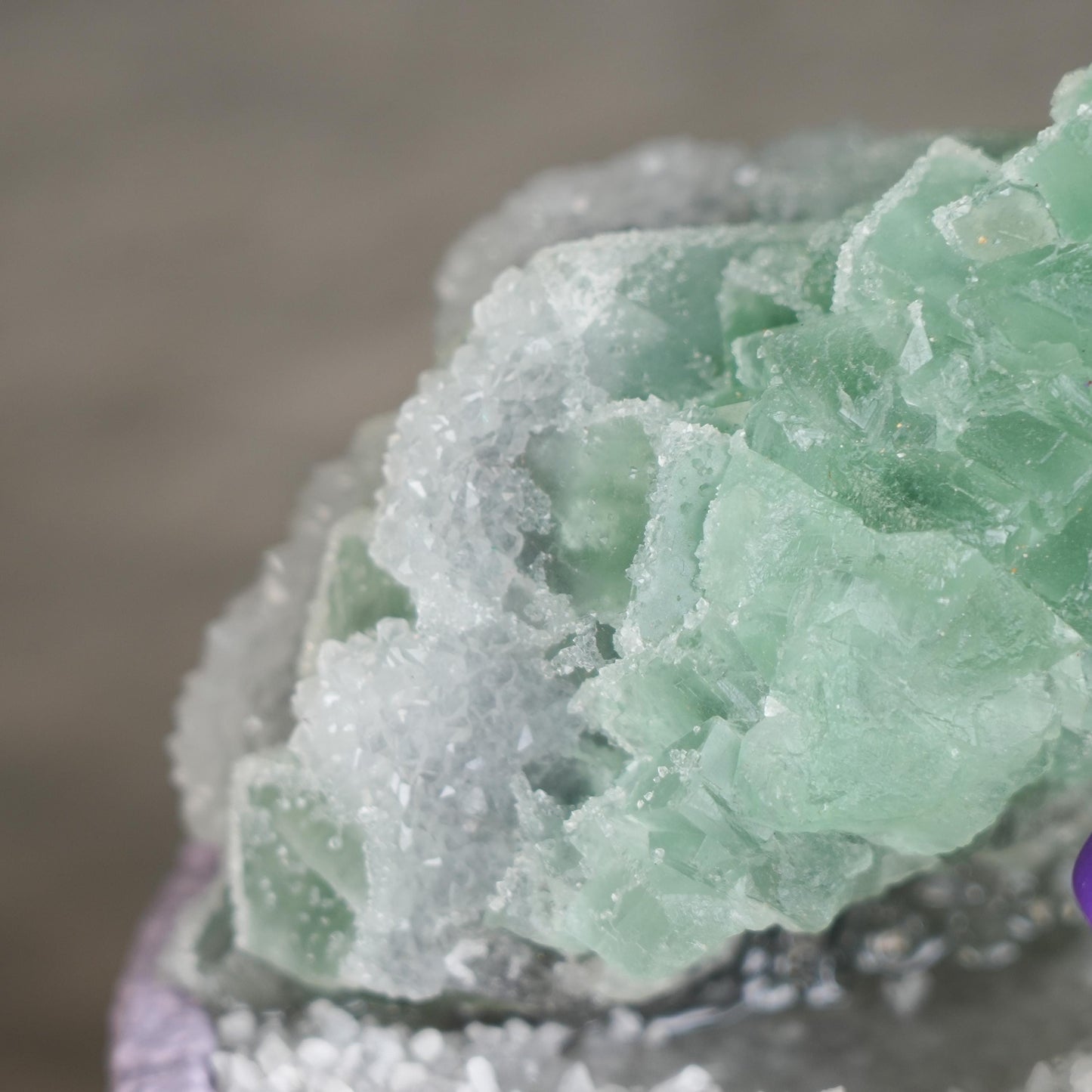 Green Fluorite Crystal Garden | Crystal Art Gift |Giant Stone Secret Realm | Unique Home Decor | Elegant Packaging | Wedding Handmade Gift|